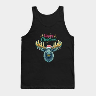 Merry Christmoose Moose Christmas 2024 Tank Top